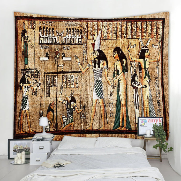 Ancient Egyptian Tapestry Wall Hanging Tapis Cloth