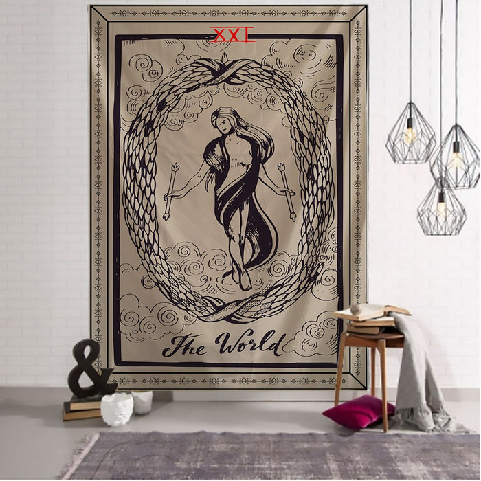 Tarot Style Tapestry Wall Hanging Tapis Cloth