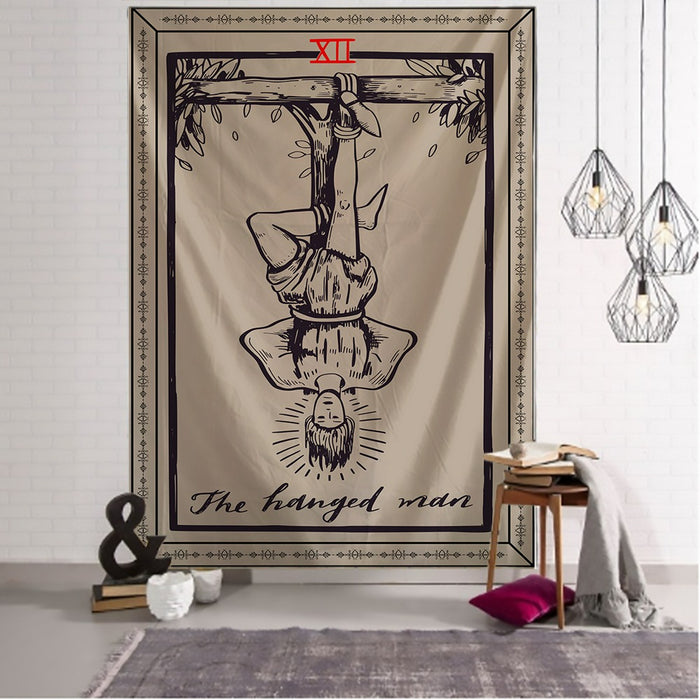 Myth Illustration Style Tapestry Wall Hanging Tapis Cloth