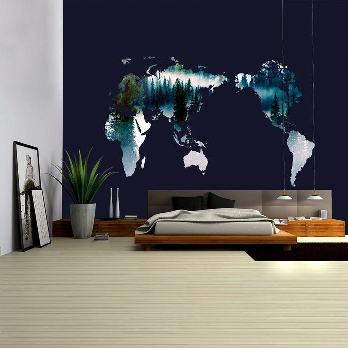 Map Home Decor Tapestry Wall Hanging Tapis Cloth