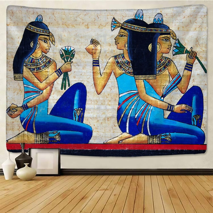 Egyptian Gods Painting Tapestry Wall Hanging Tapis Cloth