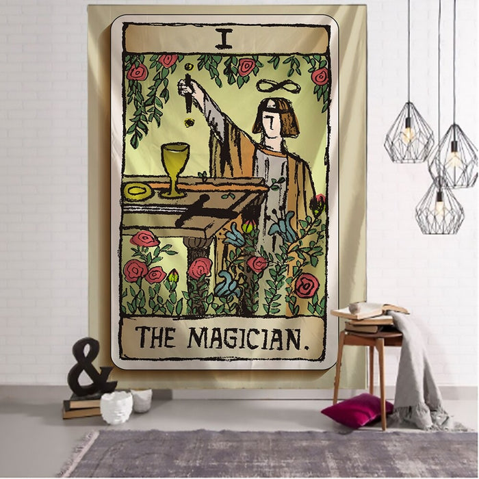 Color Illustration Taro Tapestry Wall Hanging Tapis Cloth