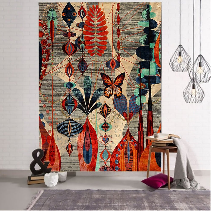 Antique Abstract Tapestry Wall Hanging Tapis Cloth