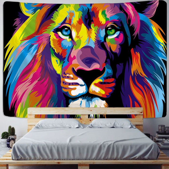 The Animal Tapestry Wall Hanging Tapis Cloth