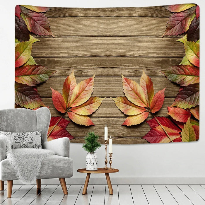 Wooden Board Tapestry Wall Hanging Tapis Cloth