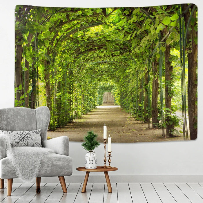 Nature Forest Landscape Tapestry Wall Hanging Tapis Cloth