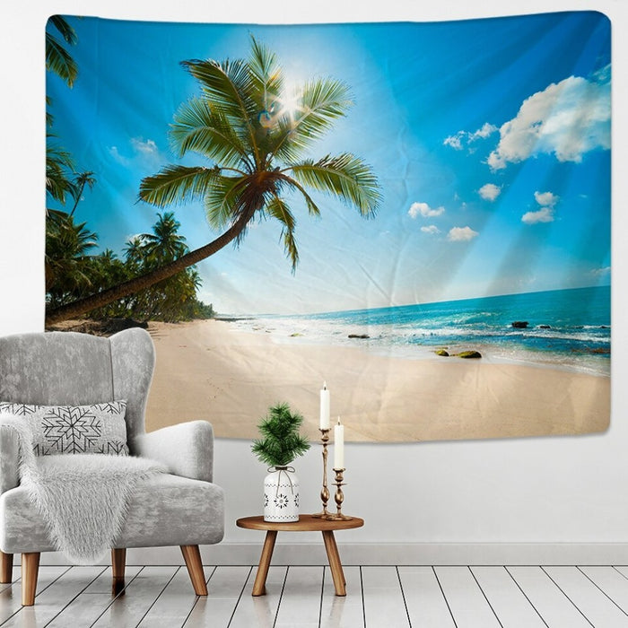 Sunny Beach Tapestry Wall Hanging Tapis Cloth