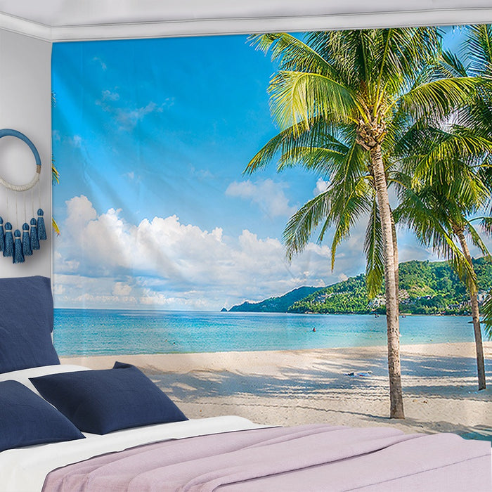 Beach View Tapestry Wall Hanging Tapis Cloth