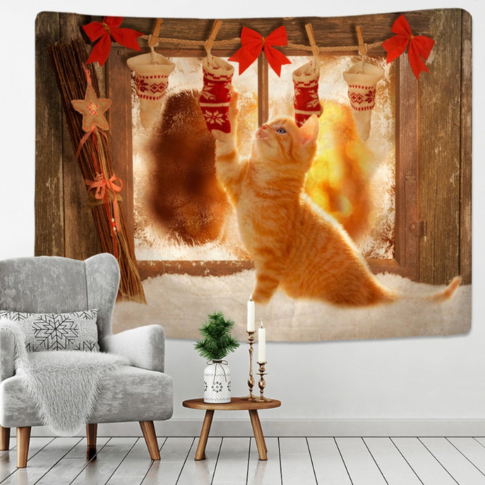 Christmas Boho Tapestry Wall Hanging Tapis Cloth