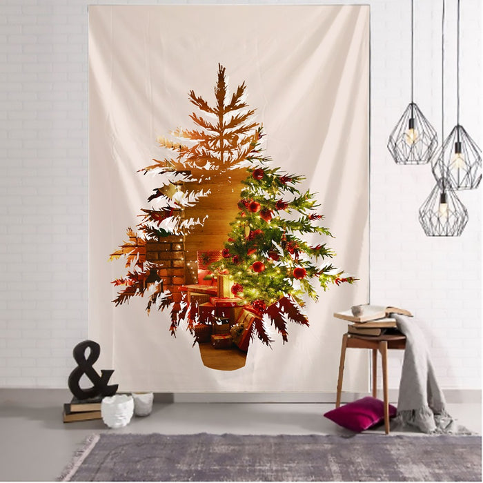 Christmas Tapestry Wall Hanging Tapis Cloth