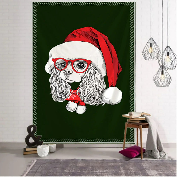 Merry Christmas Tapestry Wall Hanging Tapis Cloth