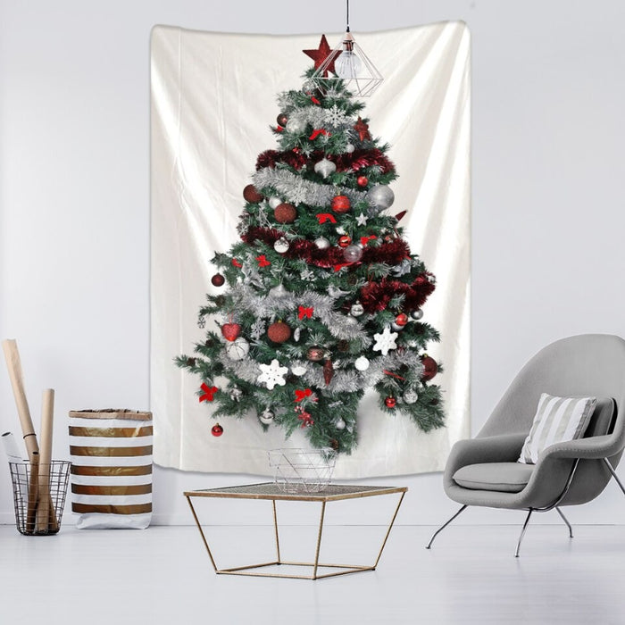 The Christmas Tree Tapestry Wall Hanging Tapis Cloth