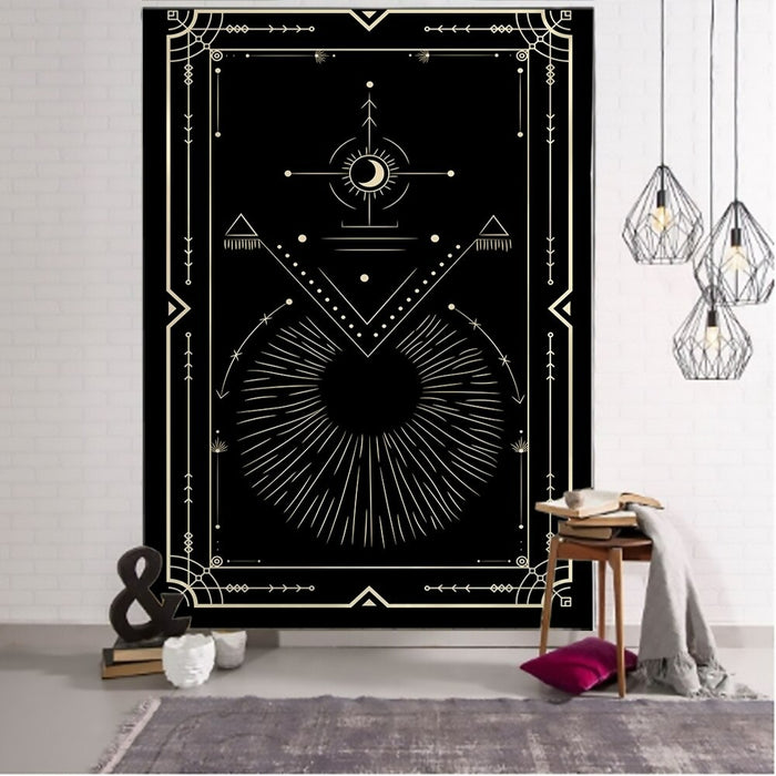 Sun and Moon Tapestry Wall Hanging Tapis Cloth