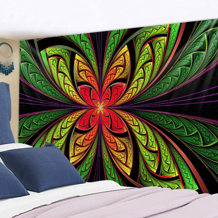 Mandala Psychedelic Flower Tapestry Wall Hanging Tapis Cloth