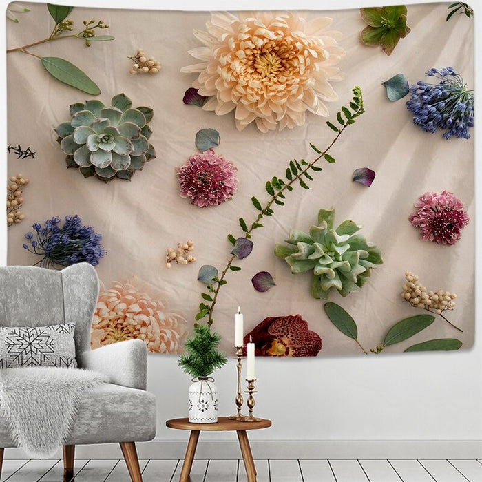 3D Flower Tapestry Wall Hanging Tapis Cloth