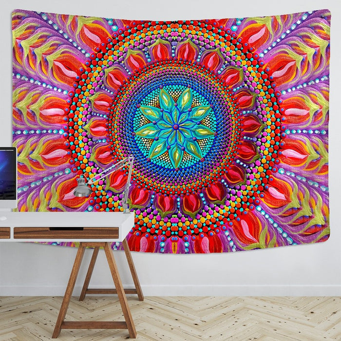 Colorful Mandala Tapestry Wall Hanging Tapis Cloth