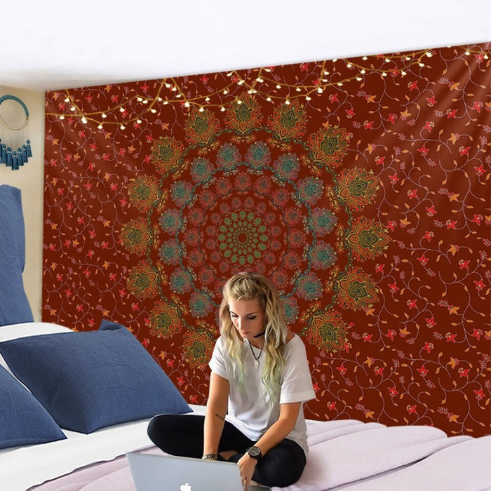 Boho Indian Mandala Tapestry Wall Hanging Tapis Cloth