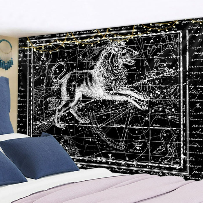 Star Signs Tapestry Wall Hanging Tapis Cloth