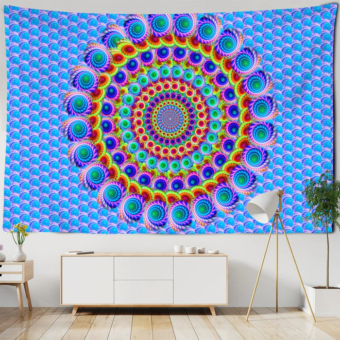 Colorful Indian Mandala Tapestry Wall Hanging Tapis Cloth
