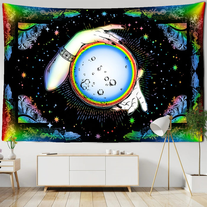 Moon Artwork Tapestry Wall Hanging Tapis Cloth
