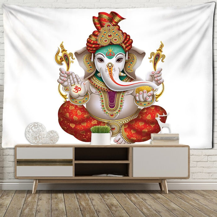Lord Ganesh Tapestry Wall Hanging Tapis Cloth