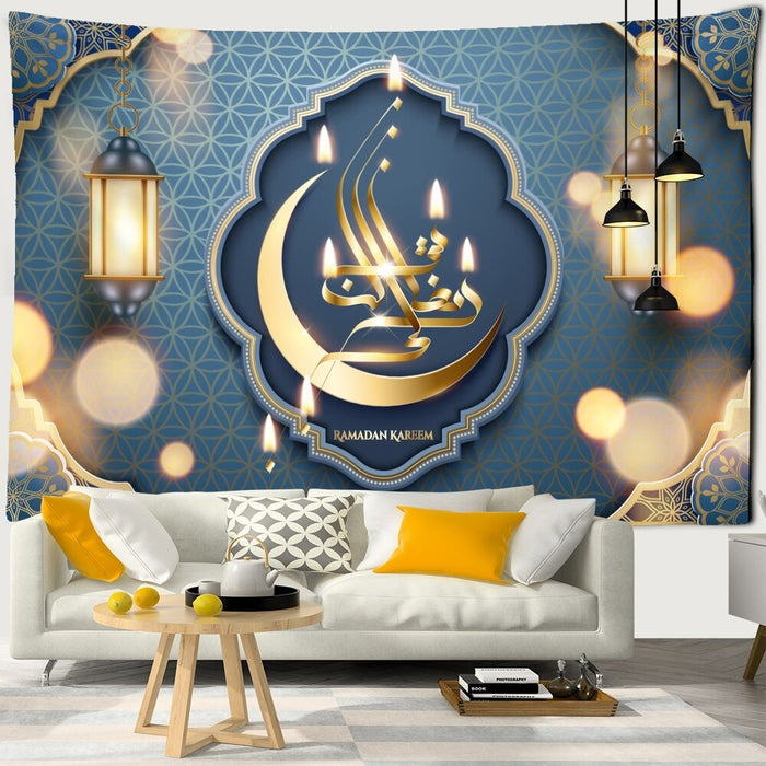 Ramadan Print Tapestry Wall Hanging Tapis Cloth