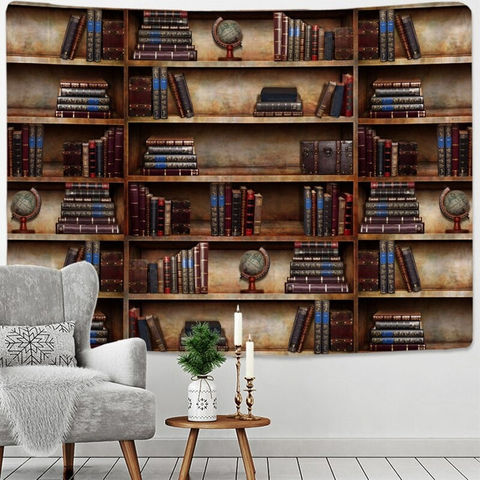 Library Tapestry Wall Hanging Tapis Cloth