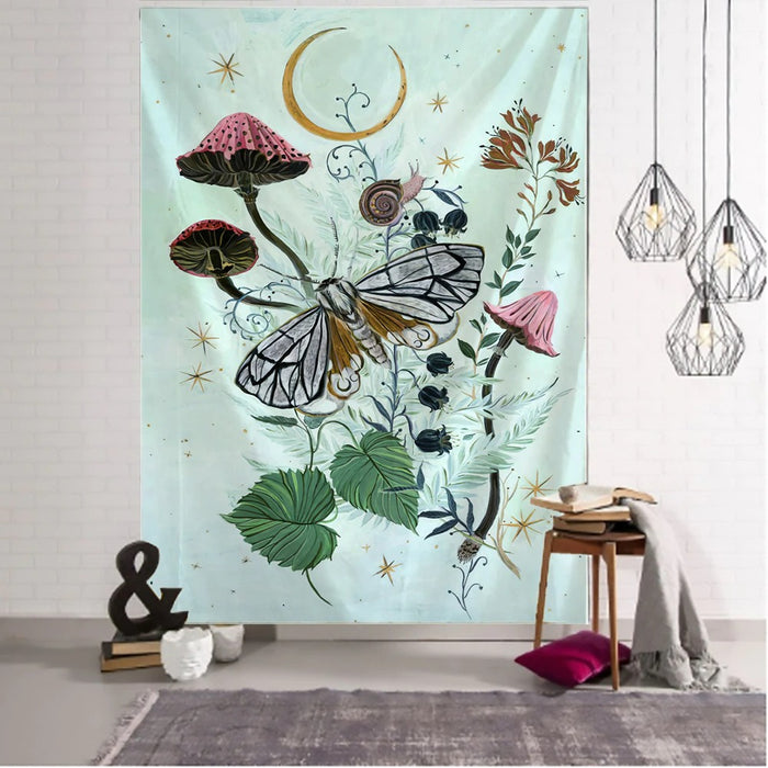 Simple Butterfly Design Tapestry Wall Hanging Tapis Cloth