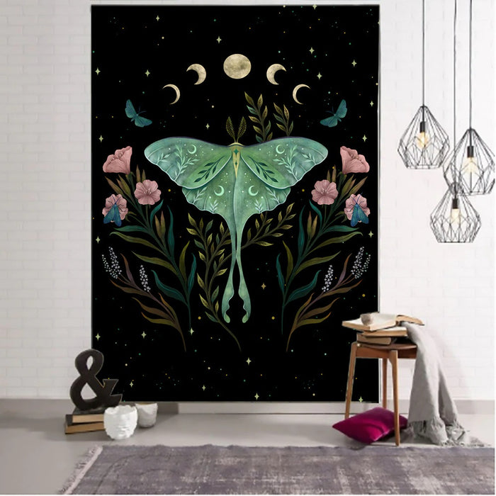 Colorful Butterfly Tapestry Wall Hanging Tapis Cloth