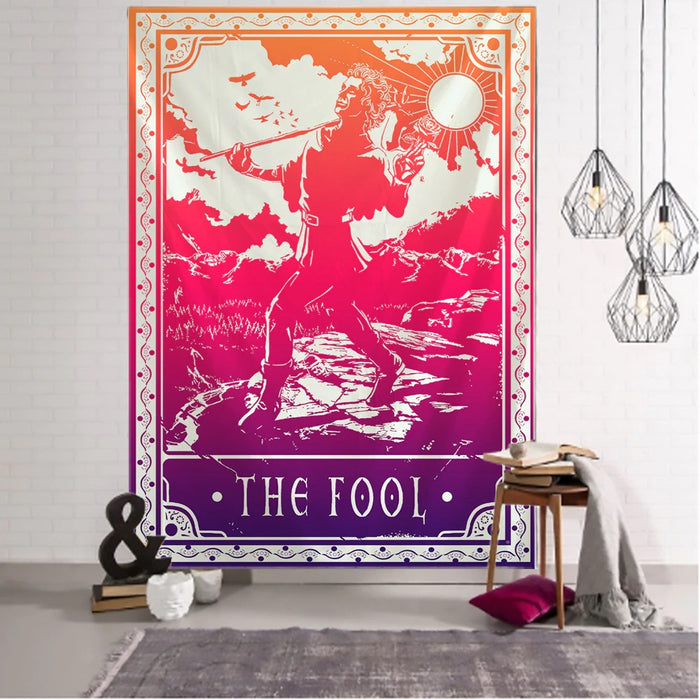 Colorful Tarot Tapestry Wall Hanging Tapis Cloth