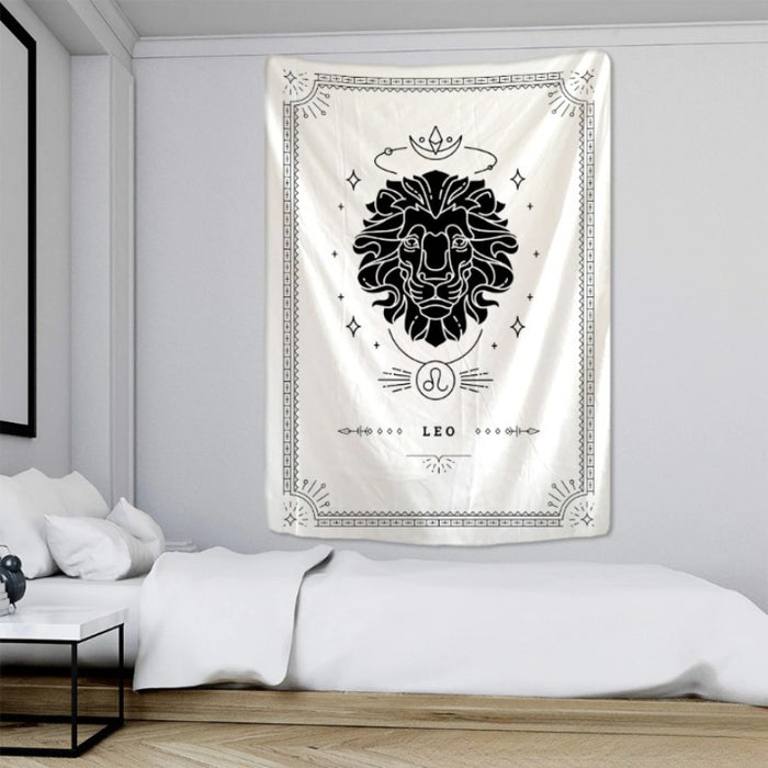 White Divination Tapestry Wall Hanging Tapis Cloth