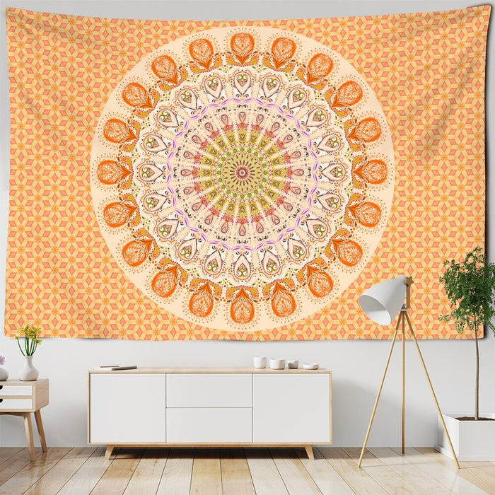 Indian Mandala Print Tapestry Wall Hanging Tapis Cloth