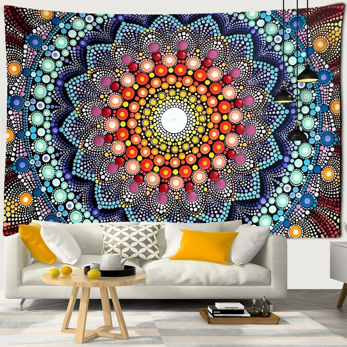 Seven Chakras Tapestry Wall Hanging Tapis Cloth