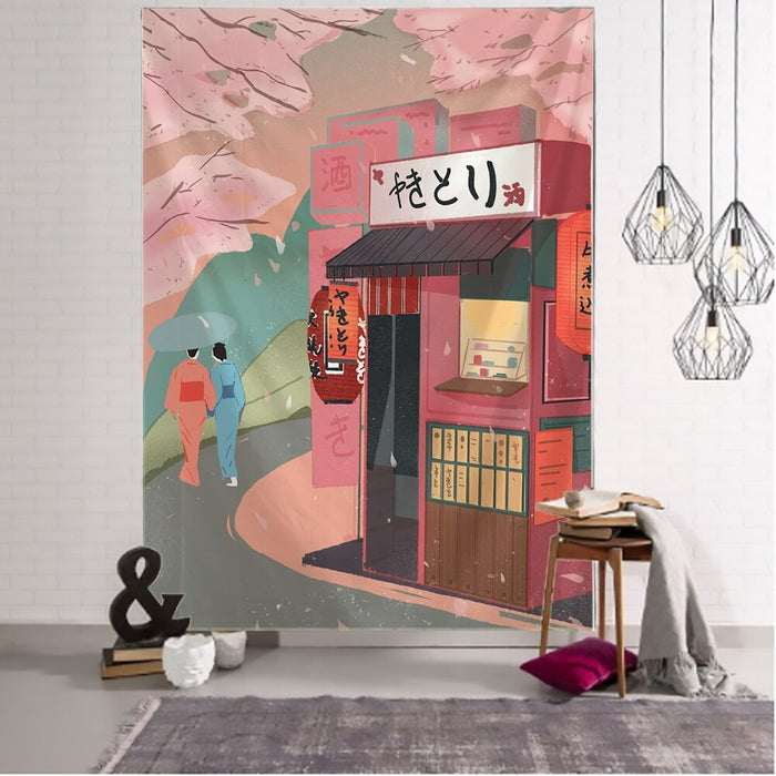 Japanese Style Wall Hanging Tapis Cloth