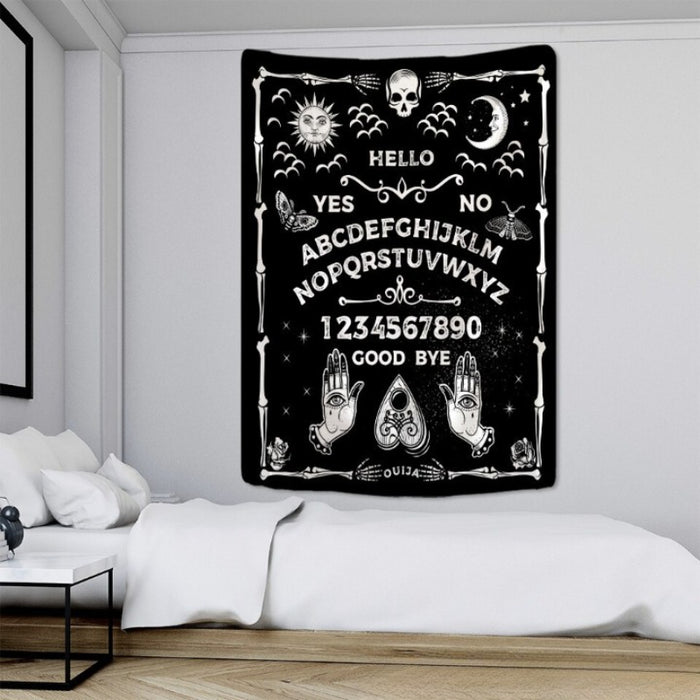 Ouija Board Tapestry Wall Hanging Tapis Cloth