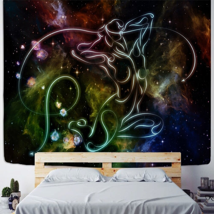 Abstract Starry Sky Tapestry Wall Hanging Tapis Cloth