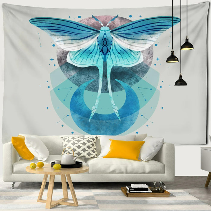 Butterfly and Beetle Tapestry Wall Hanging Tapis Cloth