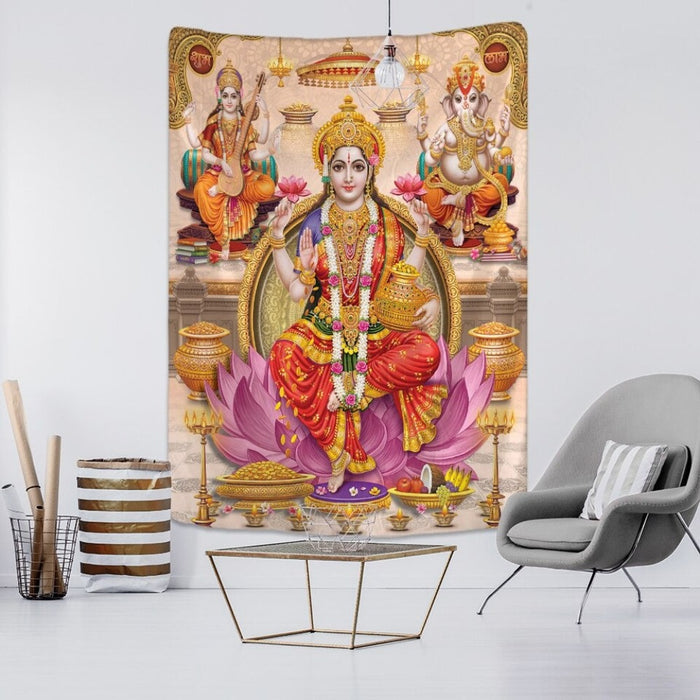 3D Gods Printing Tapestry Wall Hanging Tapis Cloth