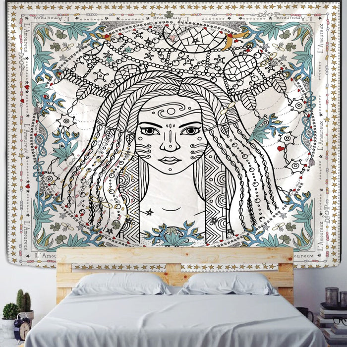 Nordic Bohemian Art Tapestry Wall Hanging Tapis Cloth