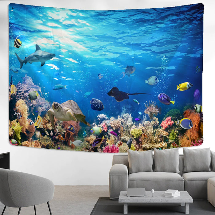 Underwater World Decorative Tapestry Wall Hanging