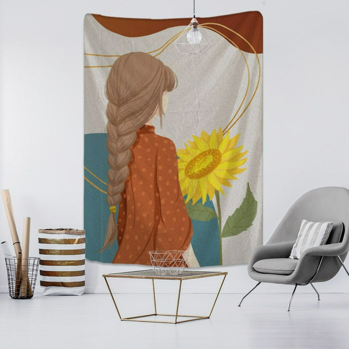 Minimal Design Tapestry Wall Hanging Tapis Cloth