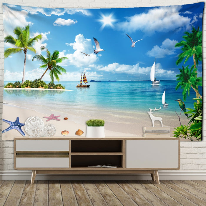 Fantasy Beaches Tapestry Wall Hanging Tapis Cloth