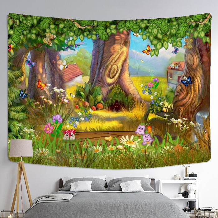 Animal World Tapestry Wall Hanging Tapis Cloth
