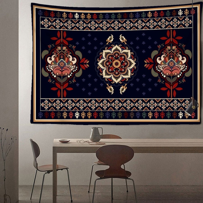 Retro Illustration Tapestry Wall Hanging Tapis Cloth