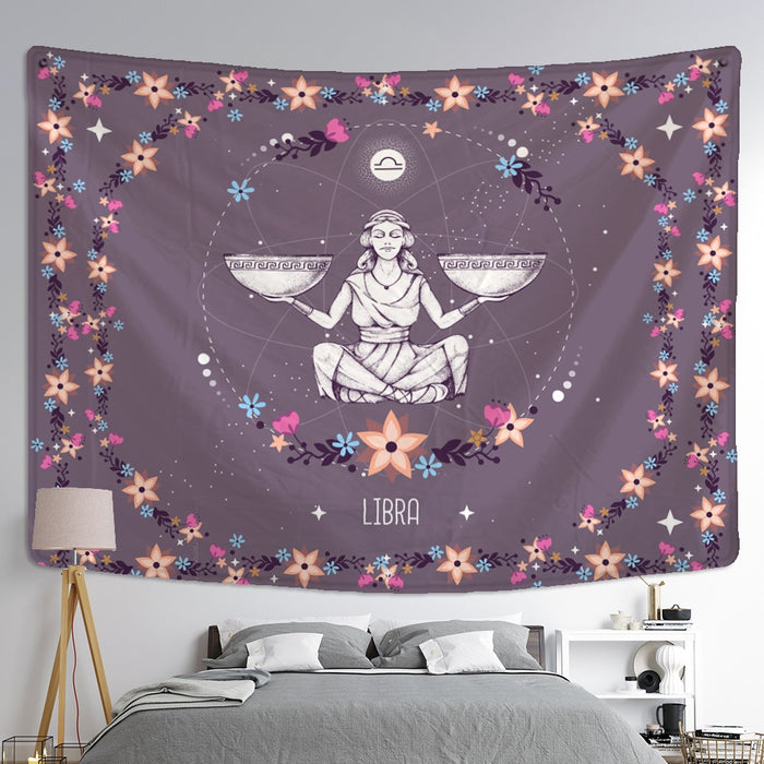 Zodiac Astrology Tapestry Wall Hanging Tapis Cloth