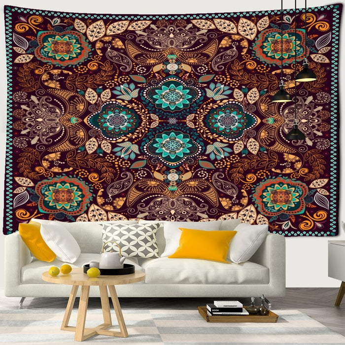 Mandala Carpet Pattern Tapestry Wall Hanging Tapis Cloth