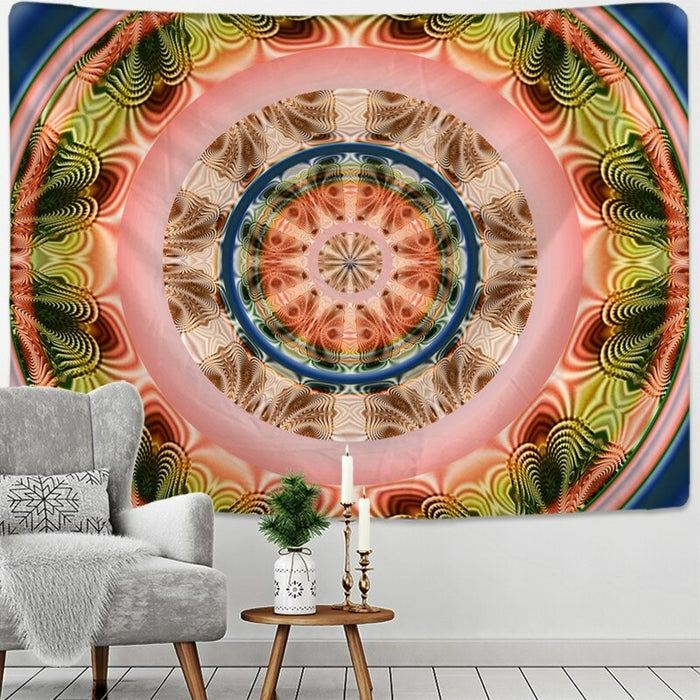 Colorful Radiant Pattern Tapestry Wall Hanging Tapis Cloth