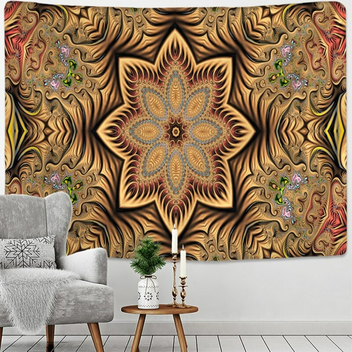 Colorful Radiant Pattern Tapestry Wall Hanging Tapis Cloth