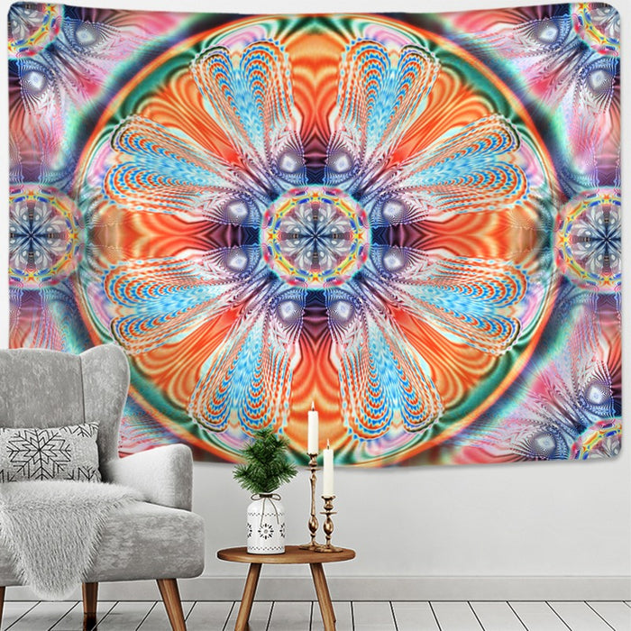 Radiant Mandala Tapestry Wall Hanging Tapis Cloth