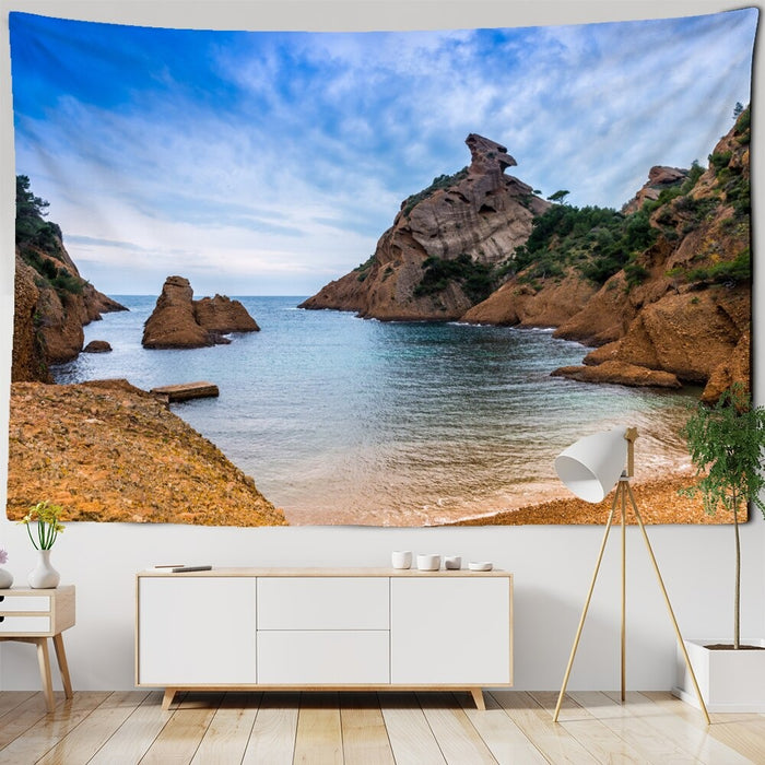Sunset Seascape Tapestry Wall Hanging Tapis Cloth